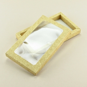 Коробка для шоколадки с окном 16*8 см 